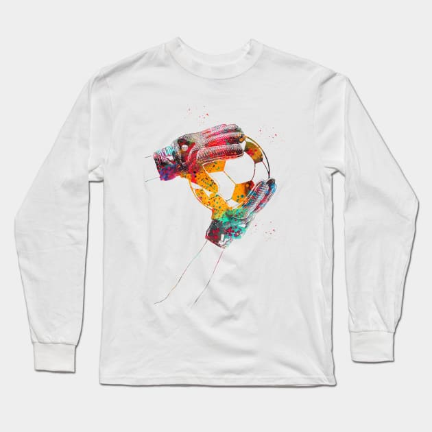 Soccer Goalie Long Sleeve T-Shirt by erzebeth